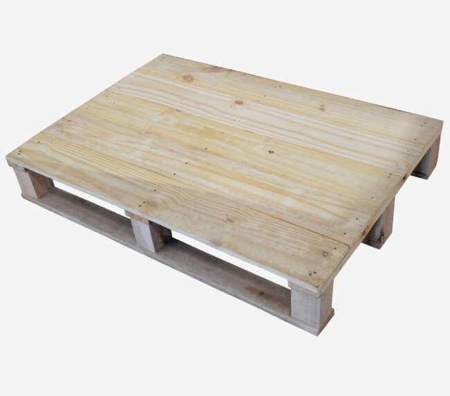 Foto de pallets com tratamento HT para exportação