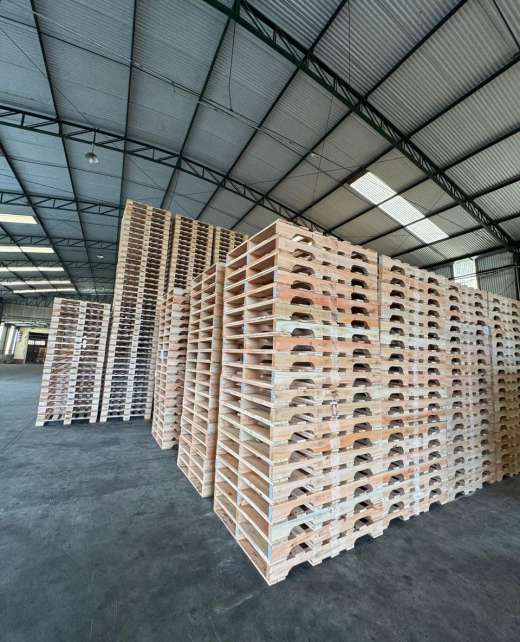 Interior da fábrica de pallets da Guaçupack em Mogi Guaçu